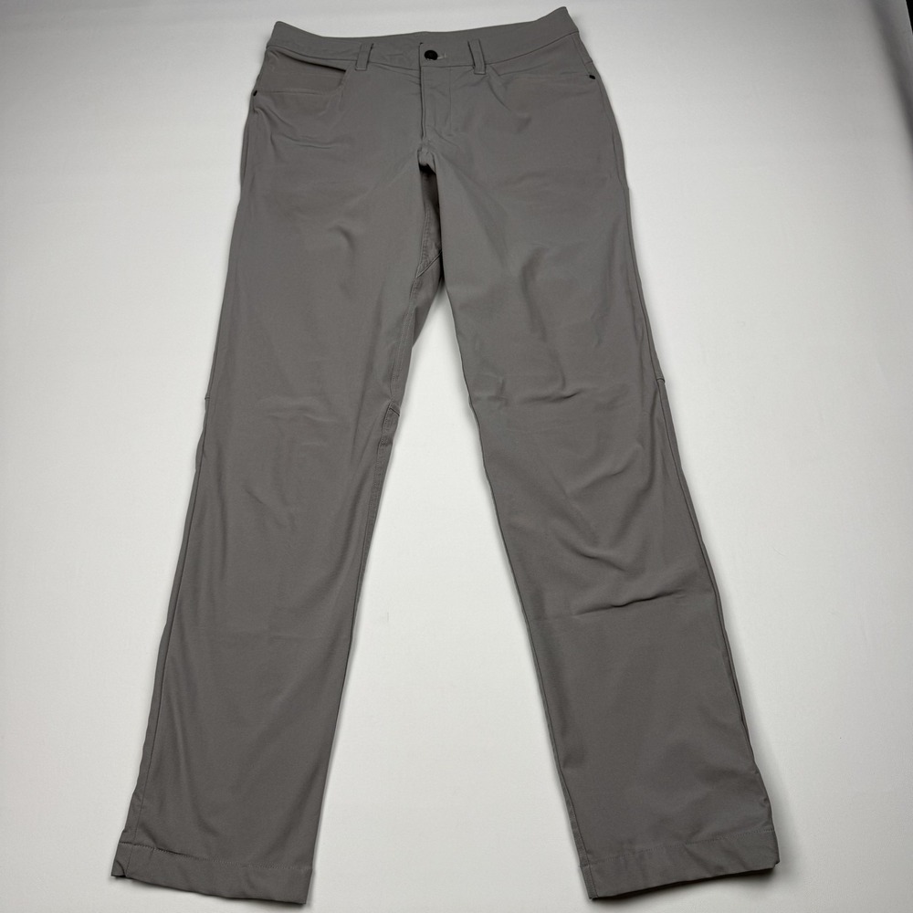 Lululemon Classic Fit 5 Pocket Pants Mens 28x30 Gray Tech Chino Warpstreme